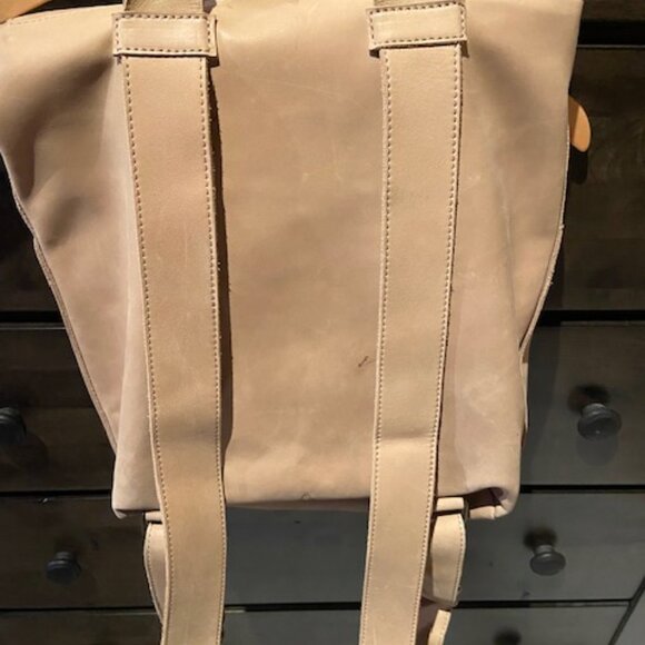Able Ella Tan Leather Backpack - Magnolia - Picture 3 of 6